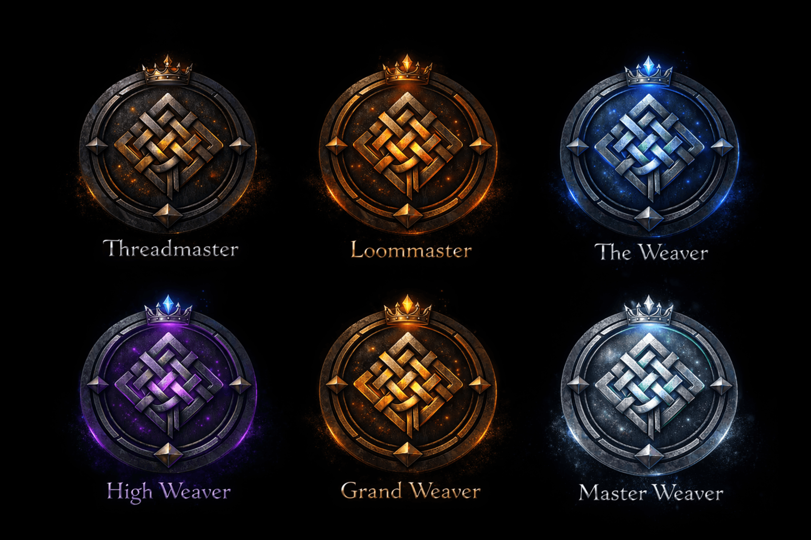 The Ascendant Weave rank badges